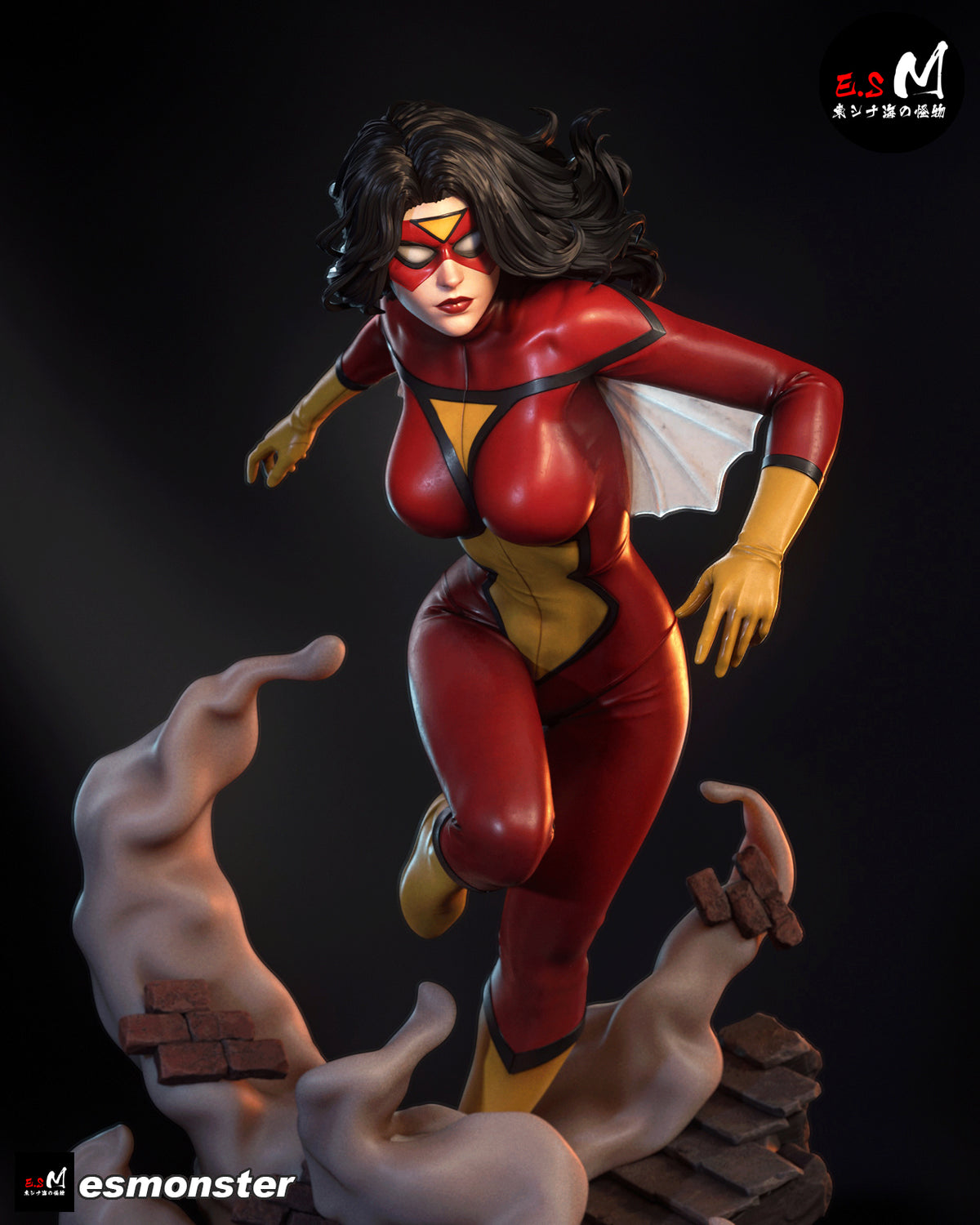 Spider Woman Bust resin figure