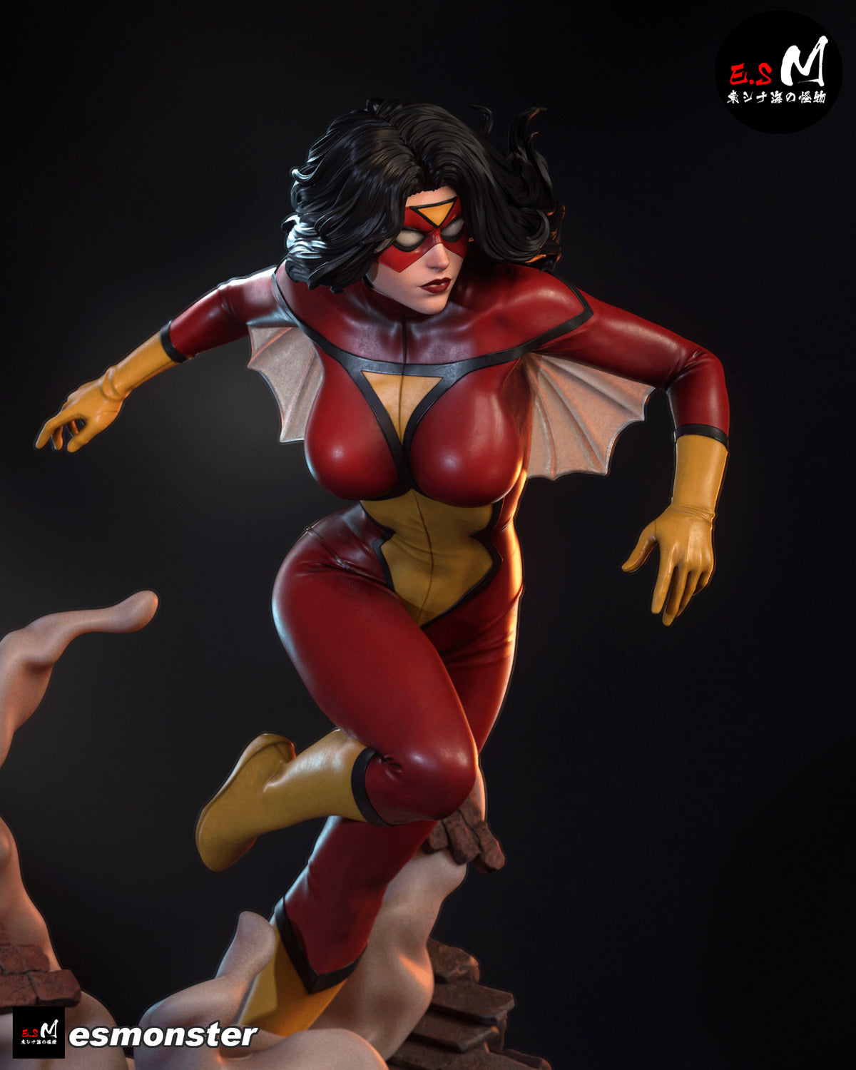 Spider Woman Bust resin figure