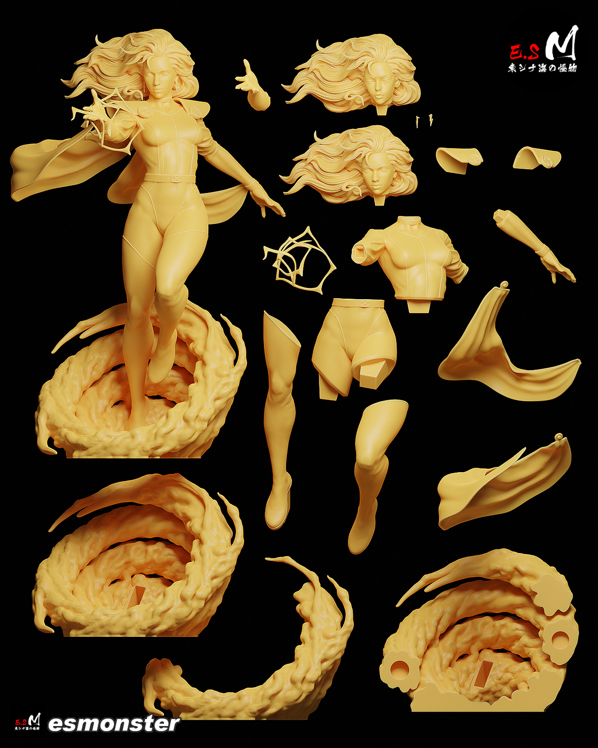 Storm resin figure