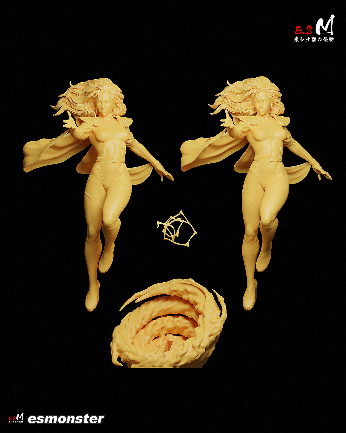 Storm resin figure