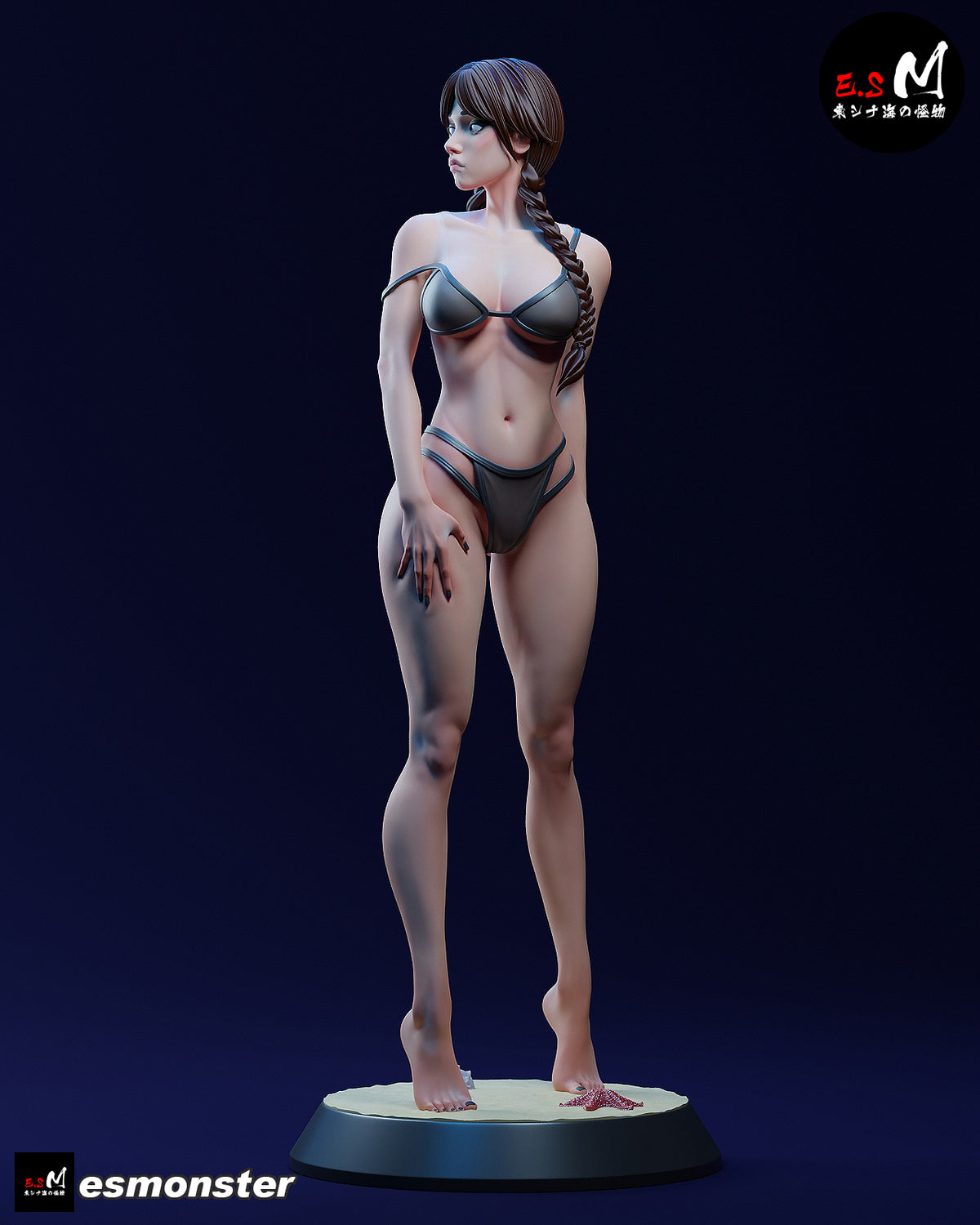 Wednesday Addams resin figure