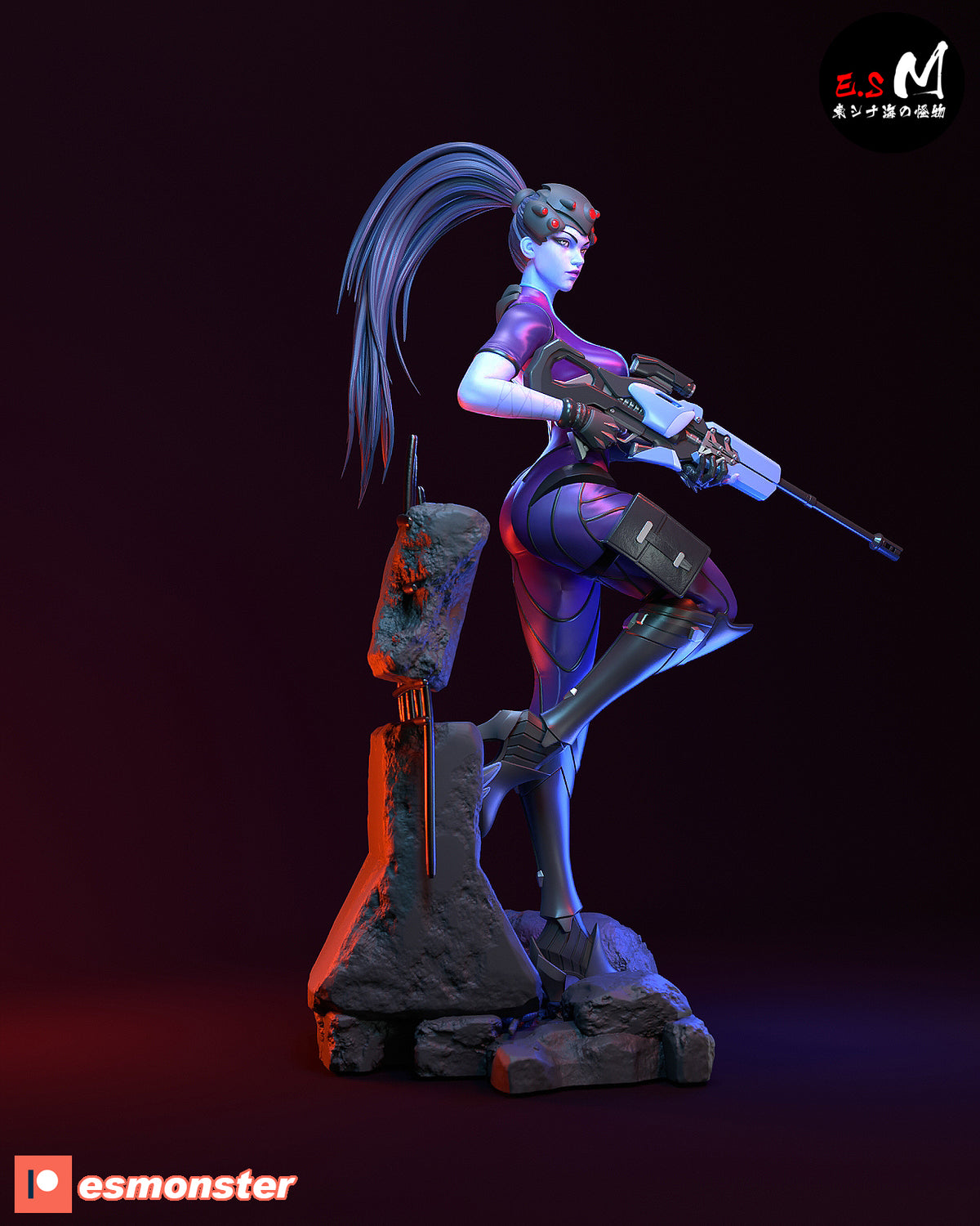 Widowmaker resin figure