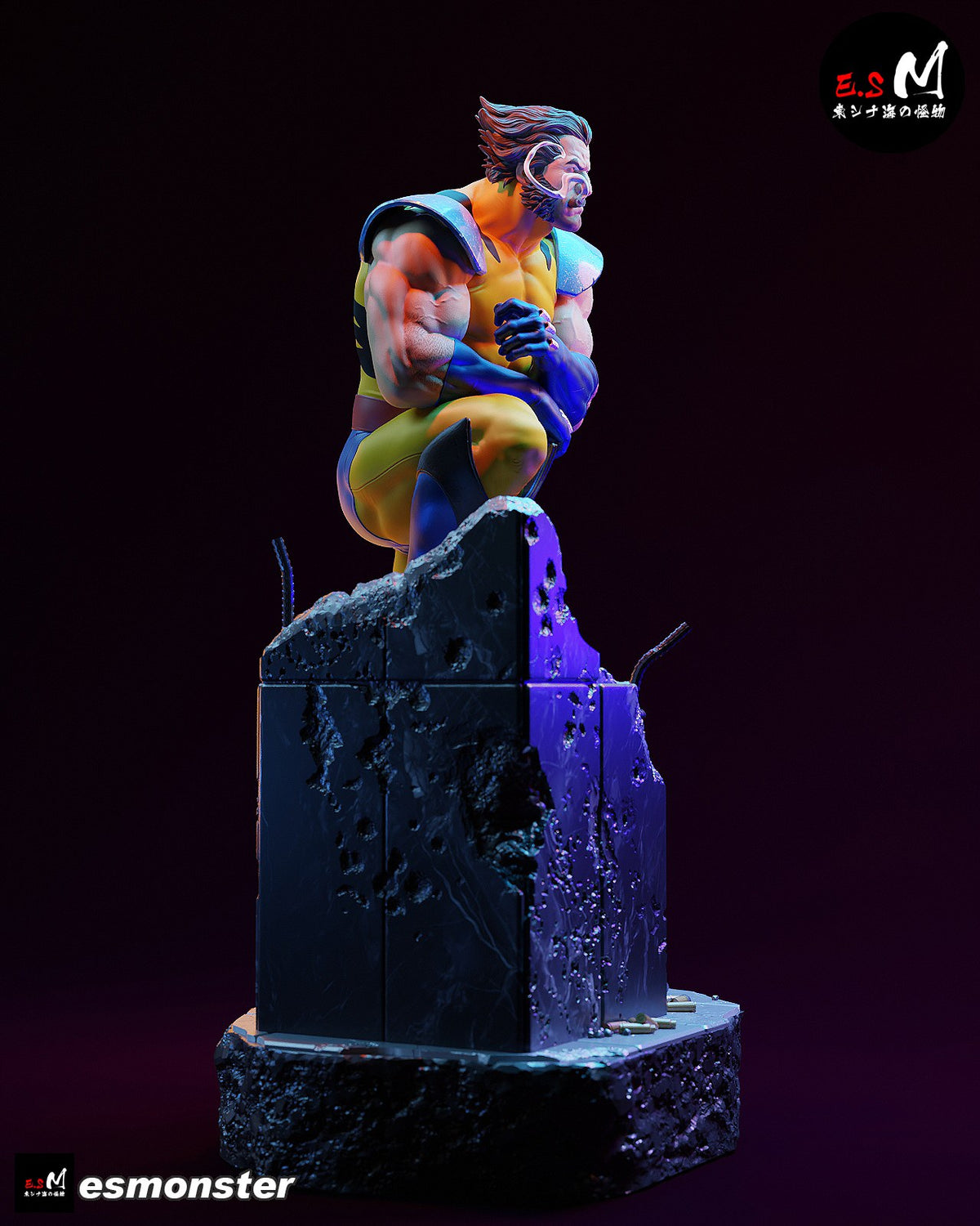 Wolverine resin figure