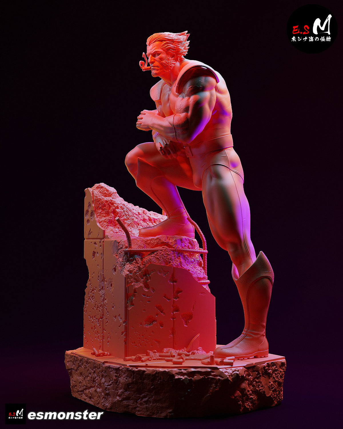Wolverine resin figure