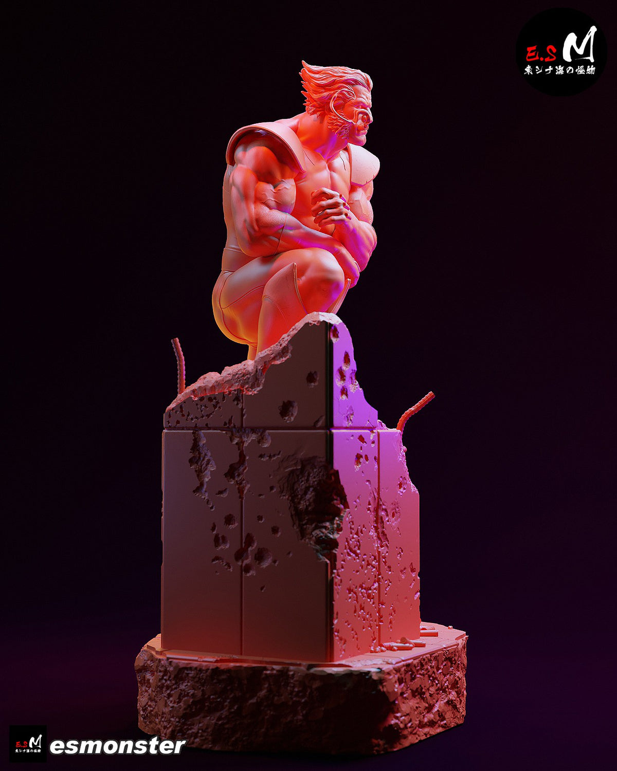 Wolverine resin figure