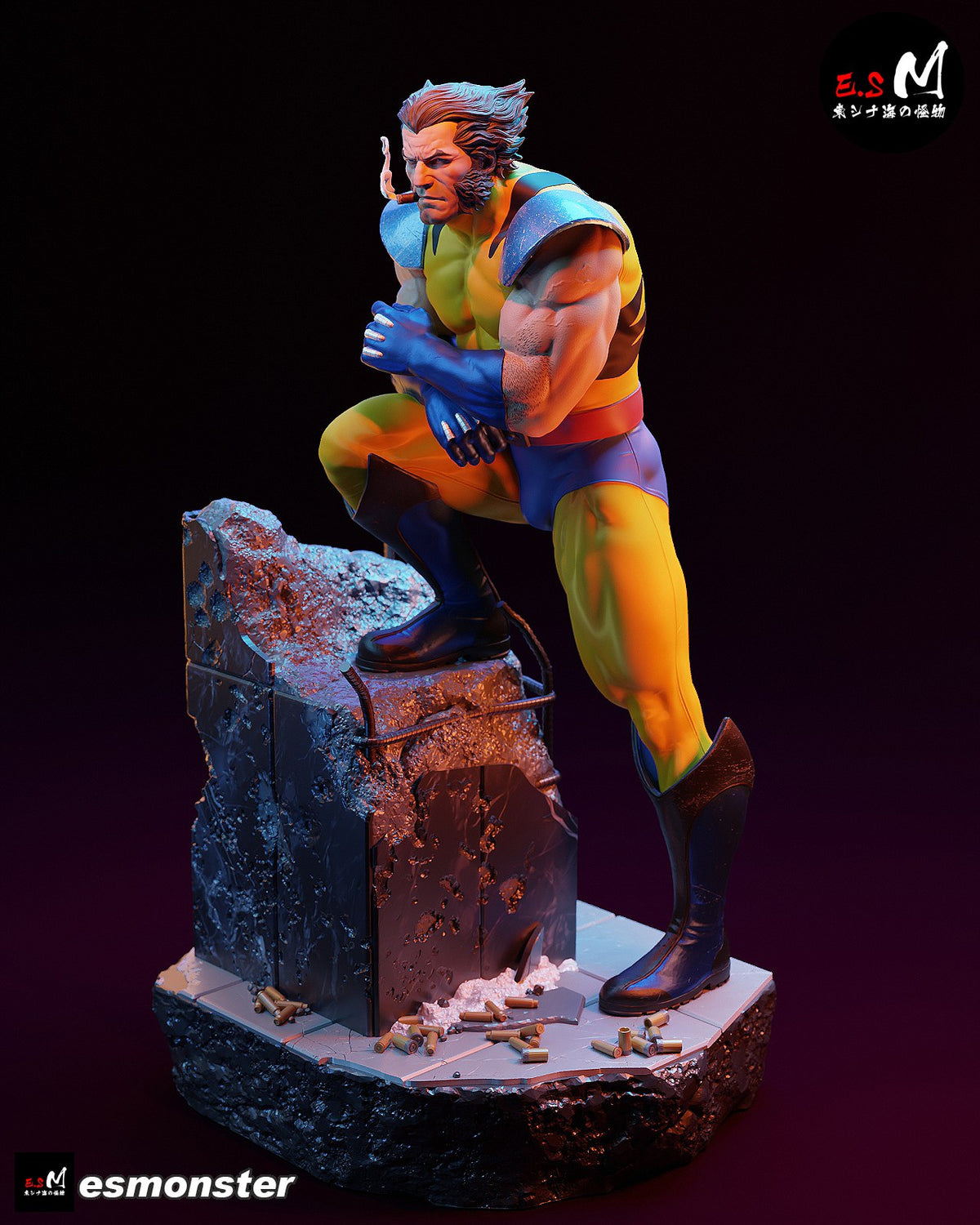 Wolverine resin figure