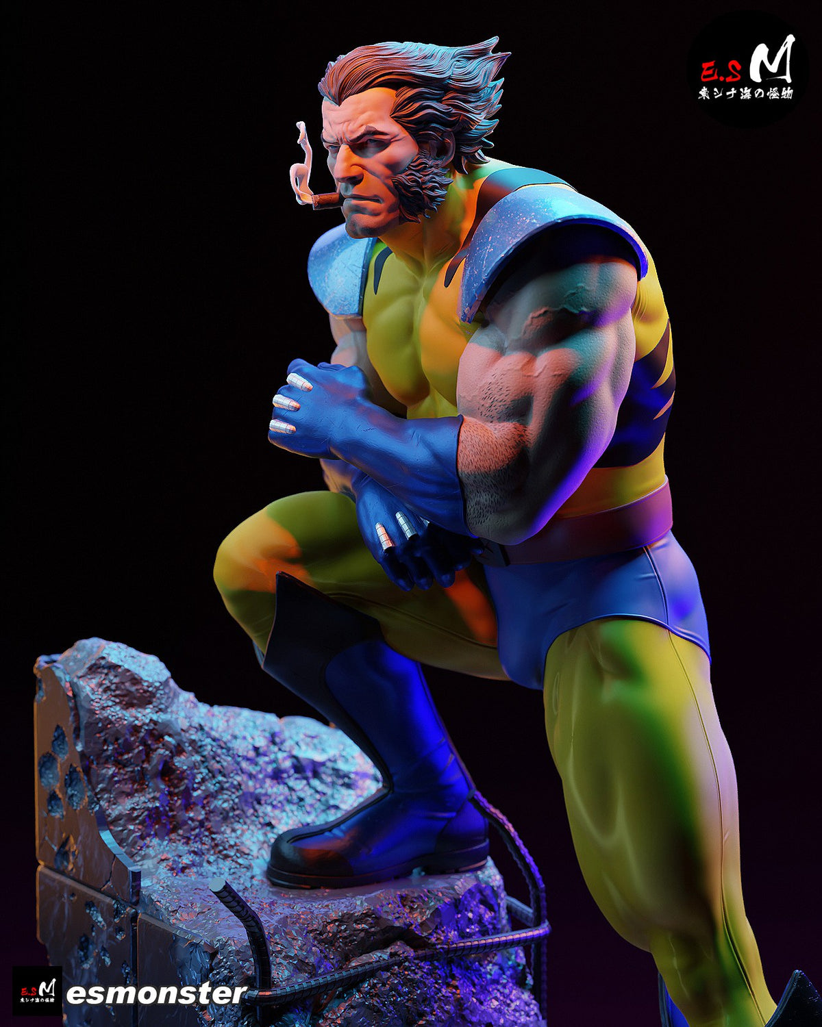 Wolverine resin figure
