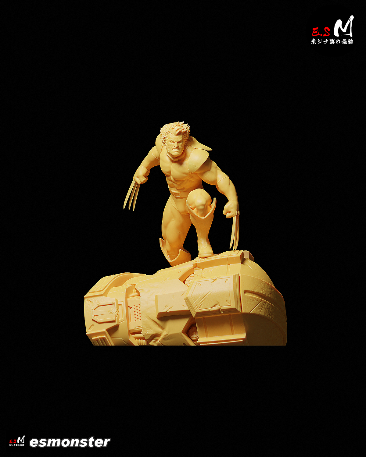 Wolverine vs Sentinel resin figure