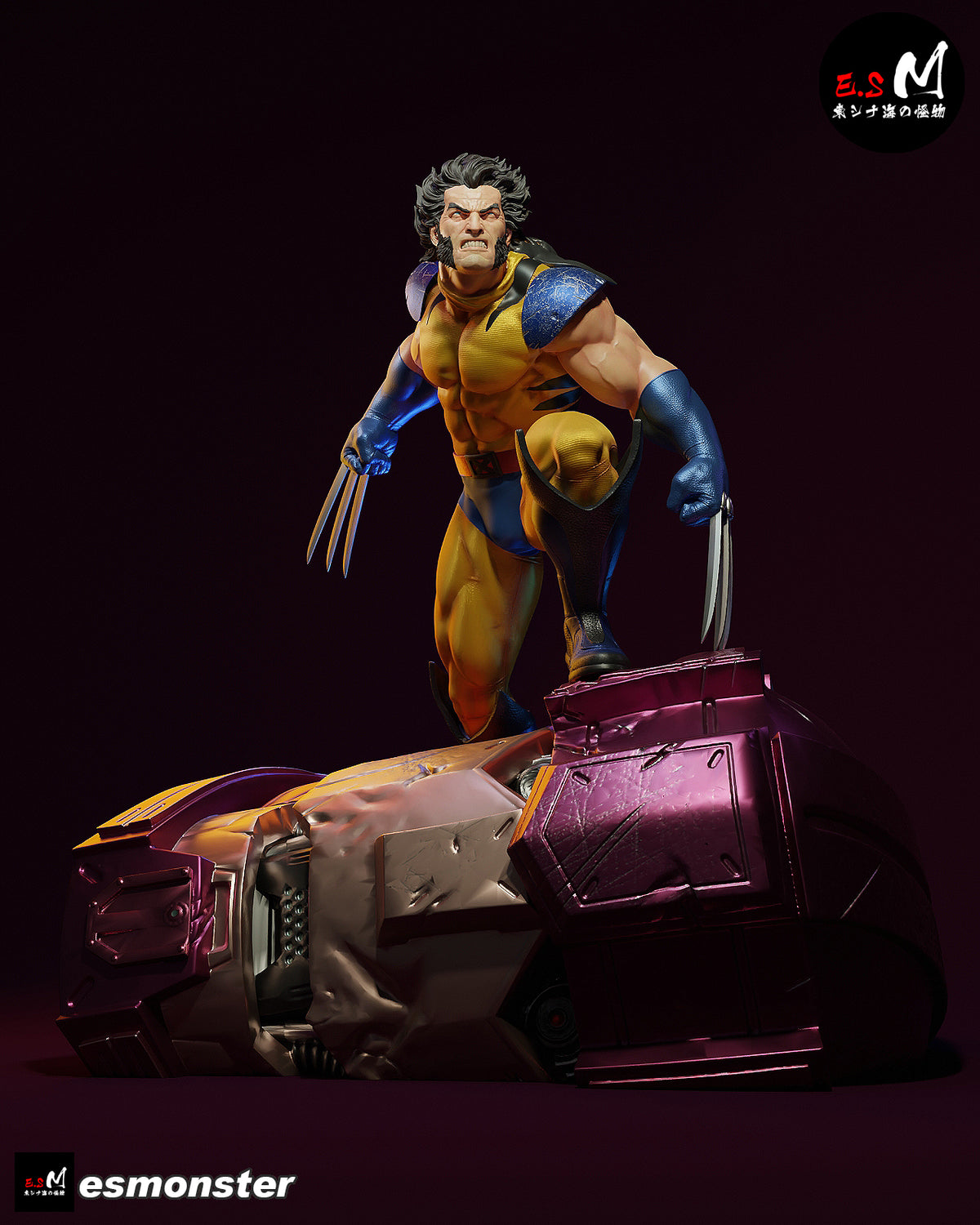 Wolverine vs Sentinel resin figure