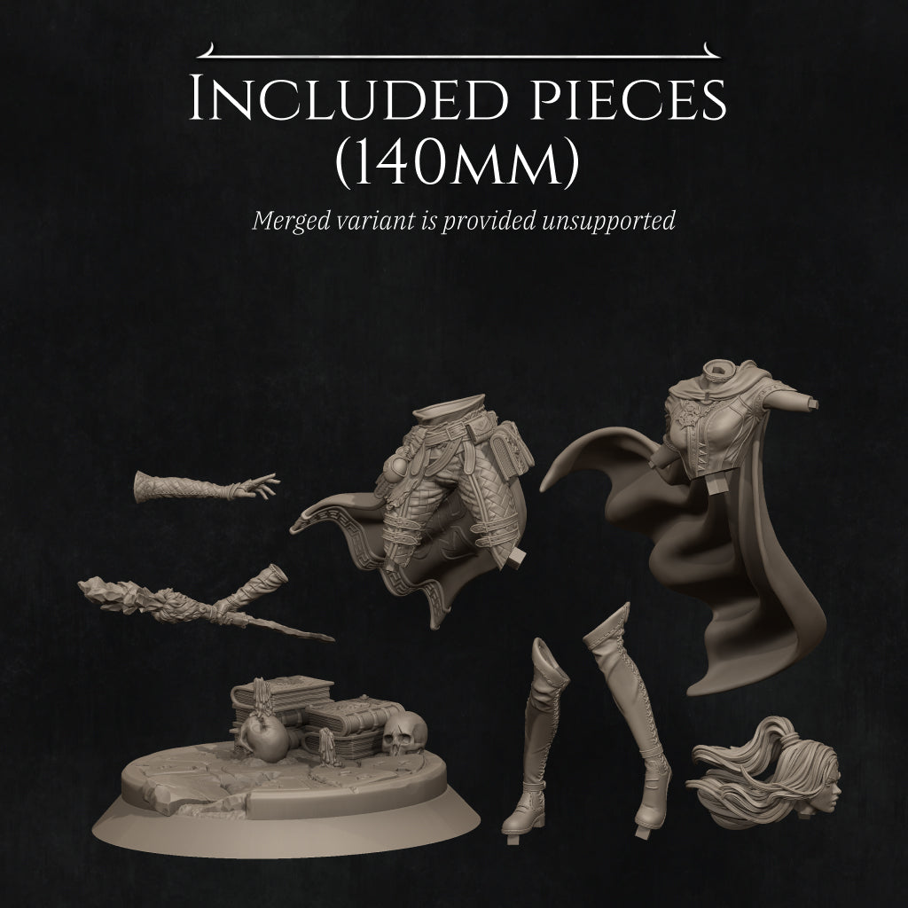 Elara, the Elven Mage | 32mm–140mm | 3D Printed Figure | Art Piece | Nerikson | Nerdy Creations