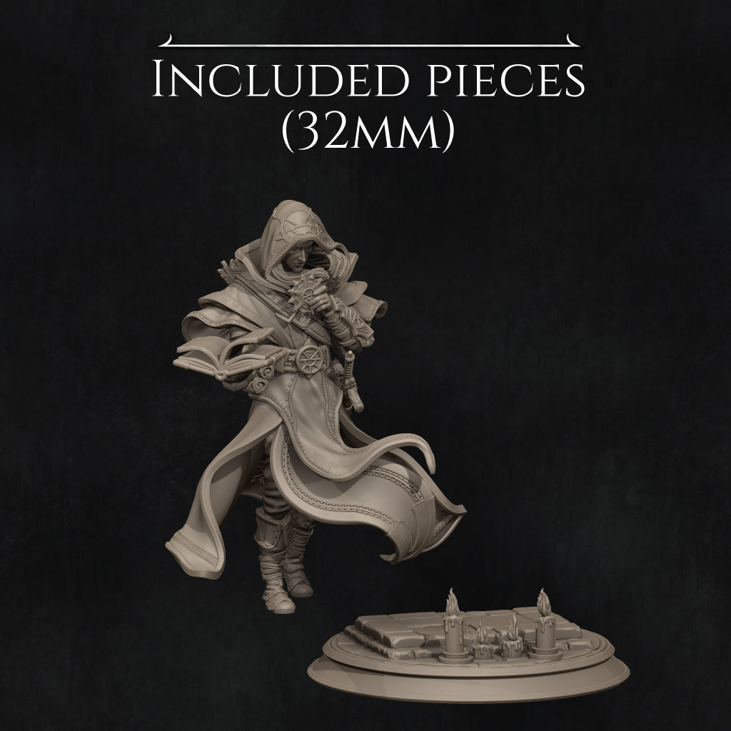 Thalion, the Elven Priest | 32mm–140mm | 3D Printed Figure | Art Piece | Nerikson | Nerdy Creations