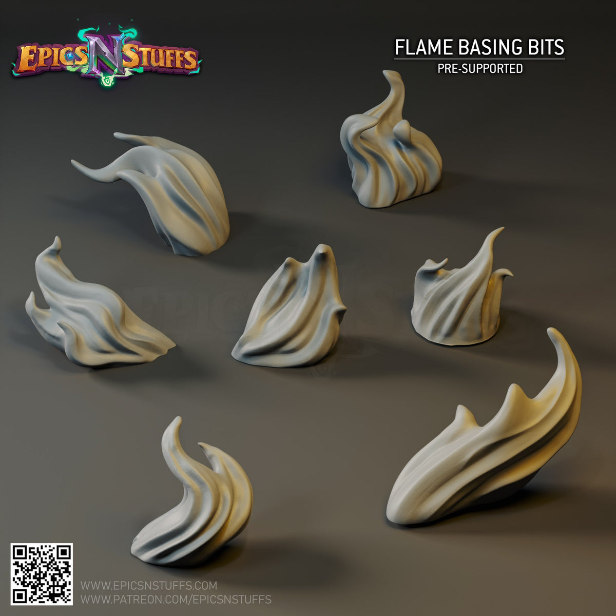 Flame Base Toppers resin figure