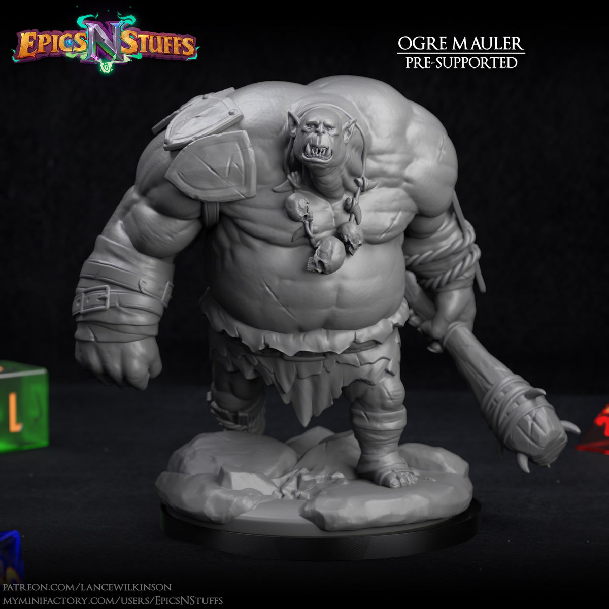 Ogre Mauler resin figure