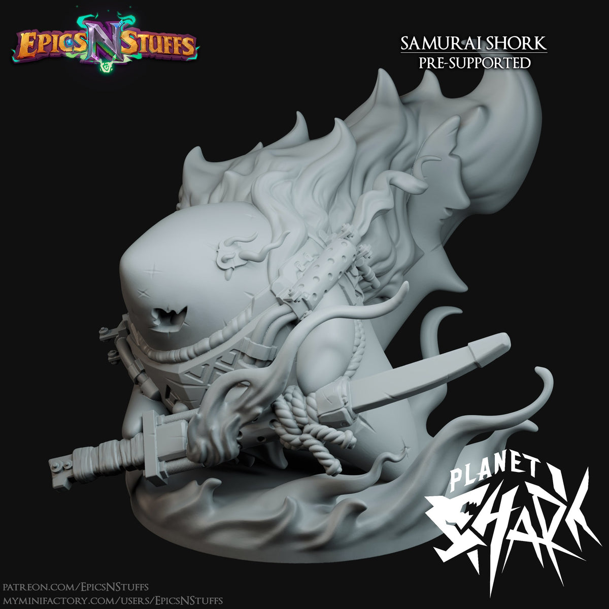 Planet Shark Collection resin figure