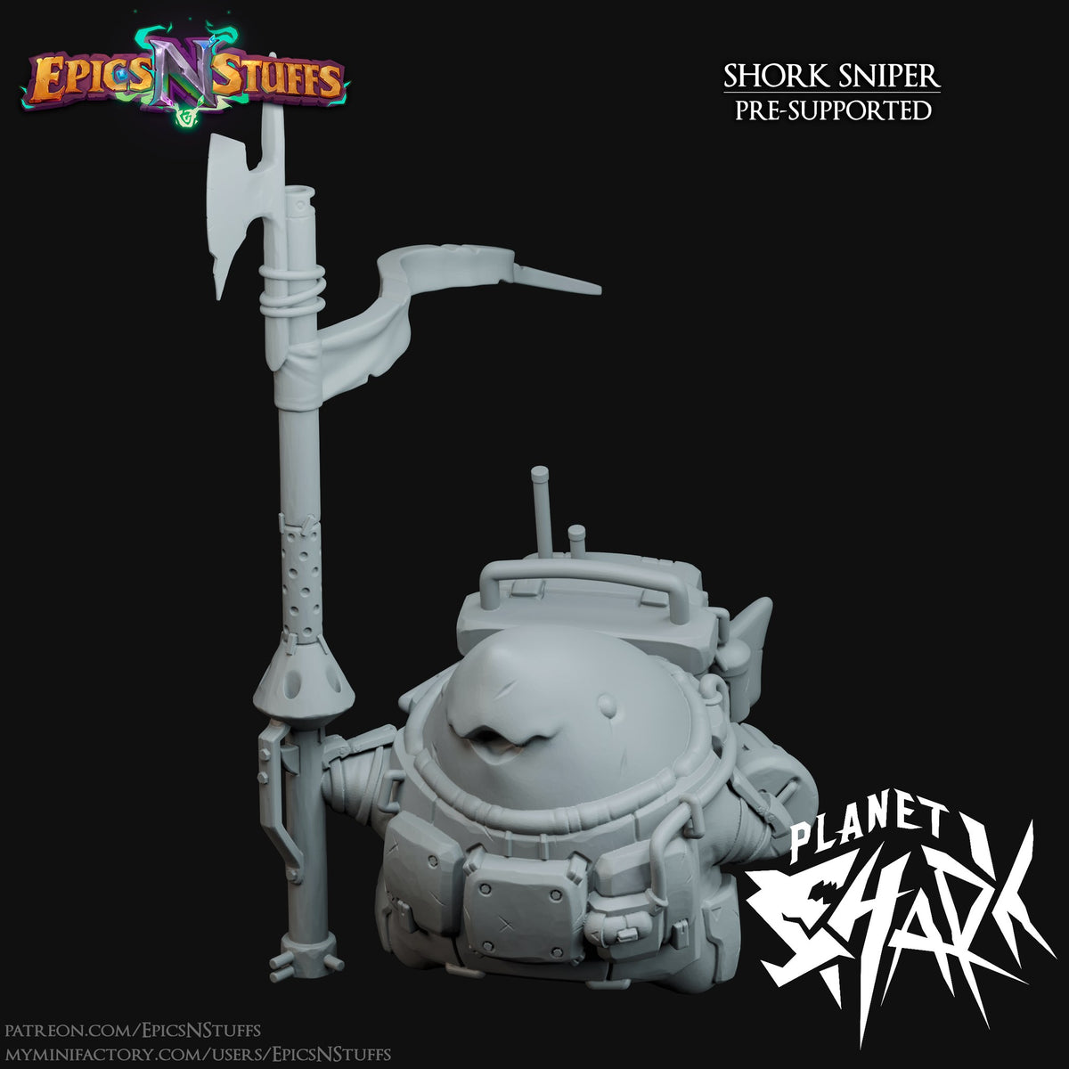 Planet Shark Collection resin figure