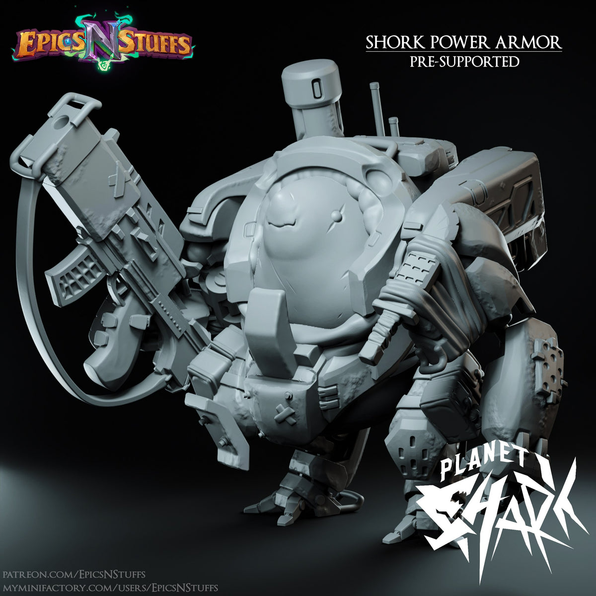 Planet Shark Collection resin figure