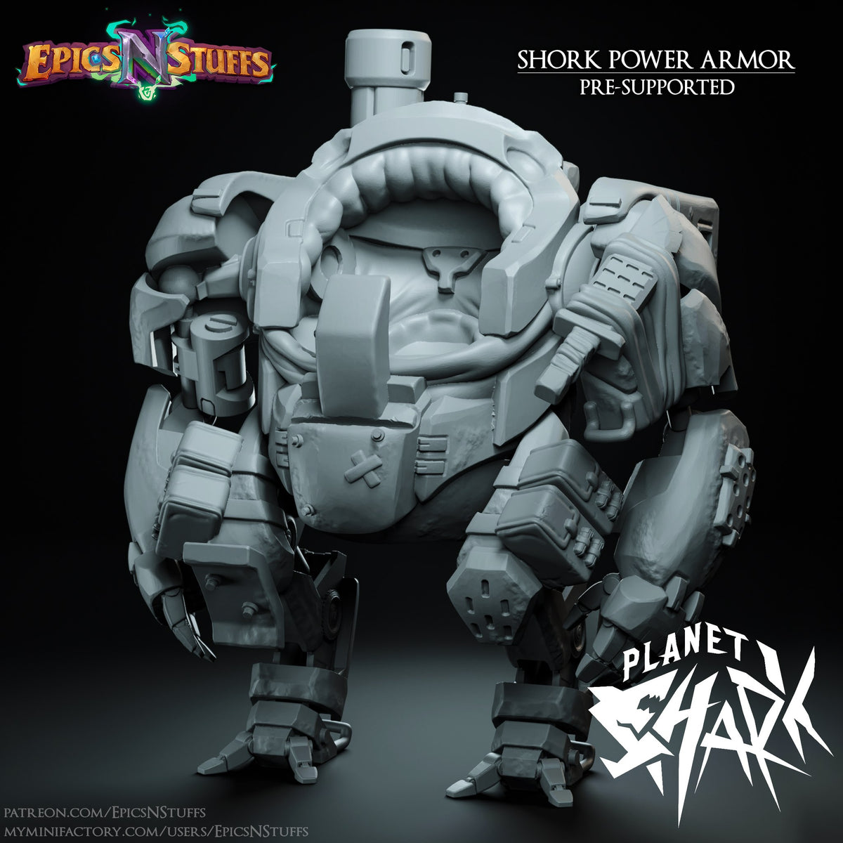 Planet Shark Collection resin figure