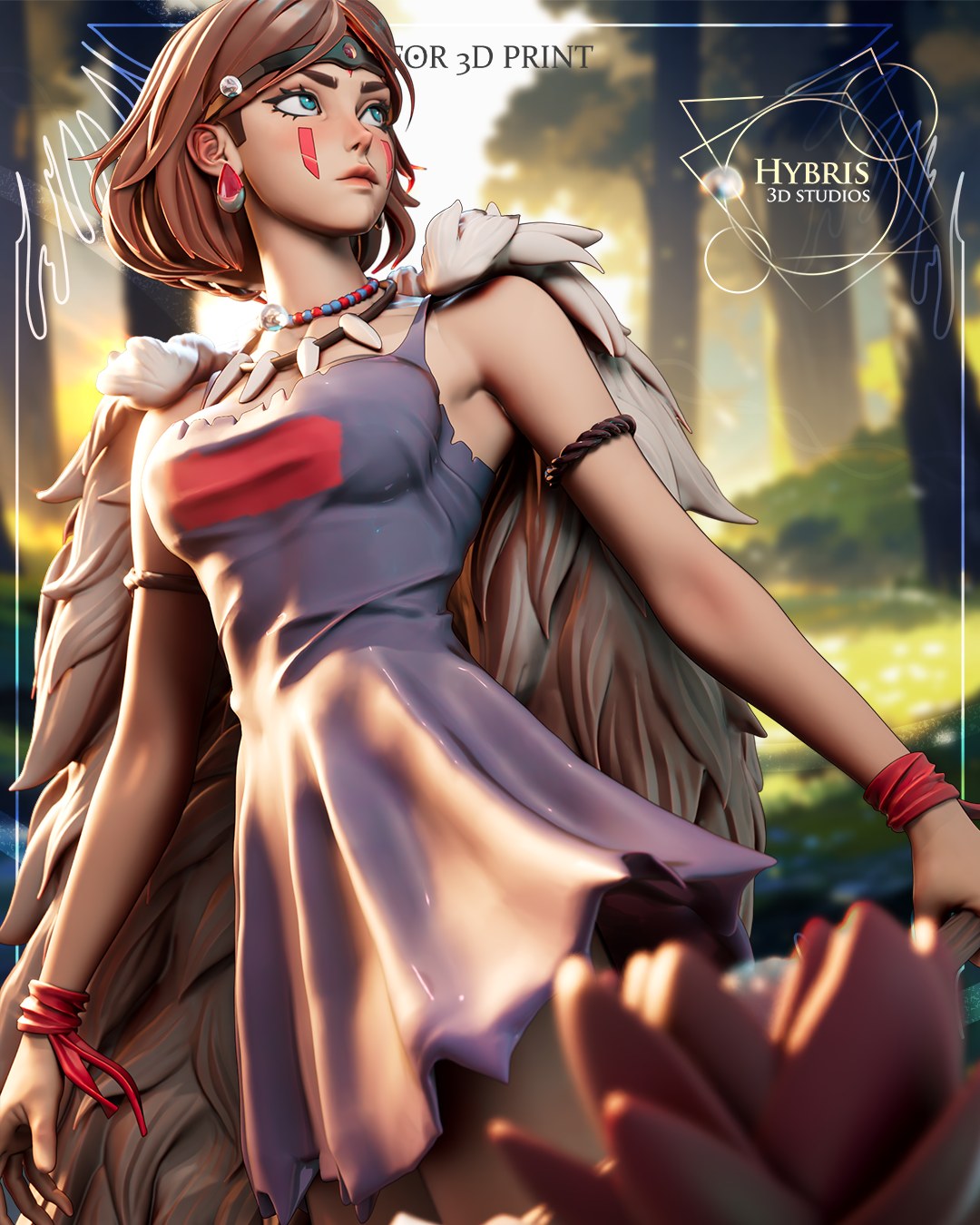 Princess Mononoke resin figure