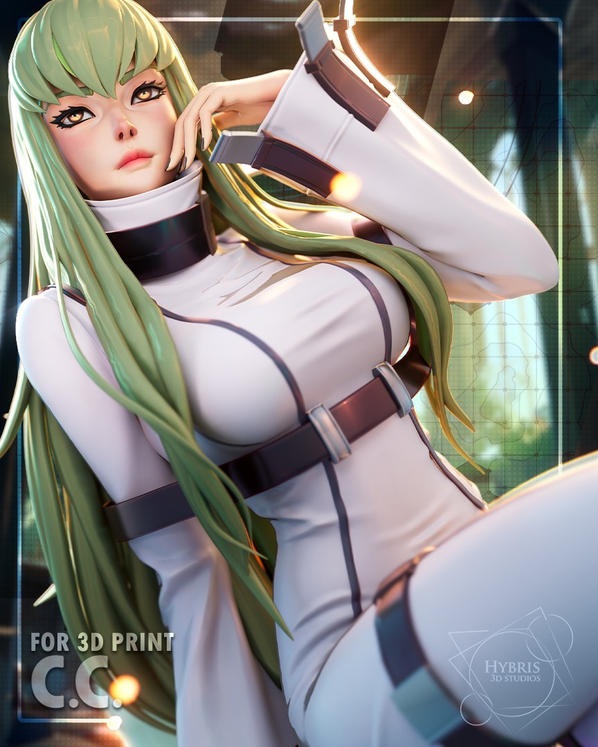 C.C. resin figure