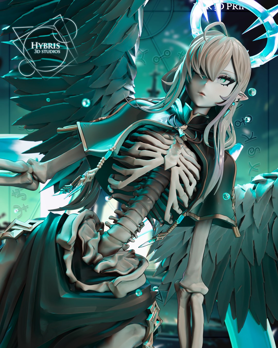 Liche resin figure