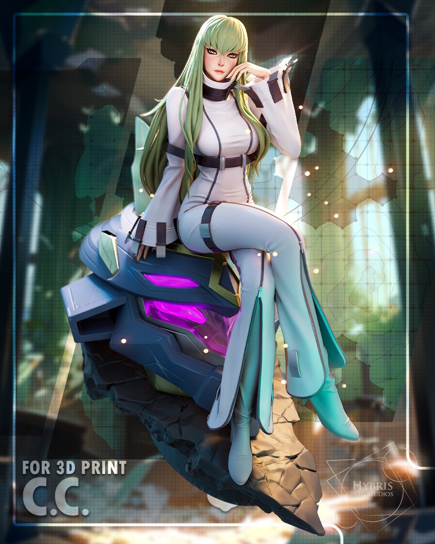 C.C. resin figure