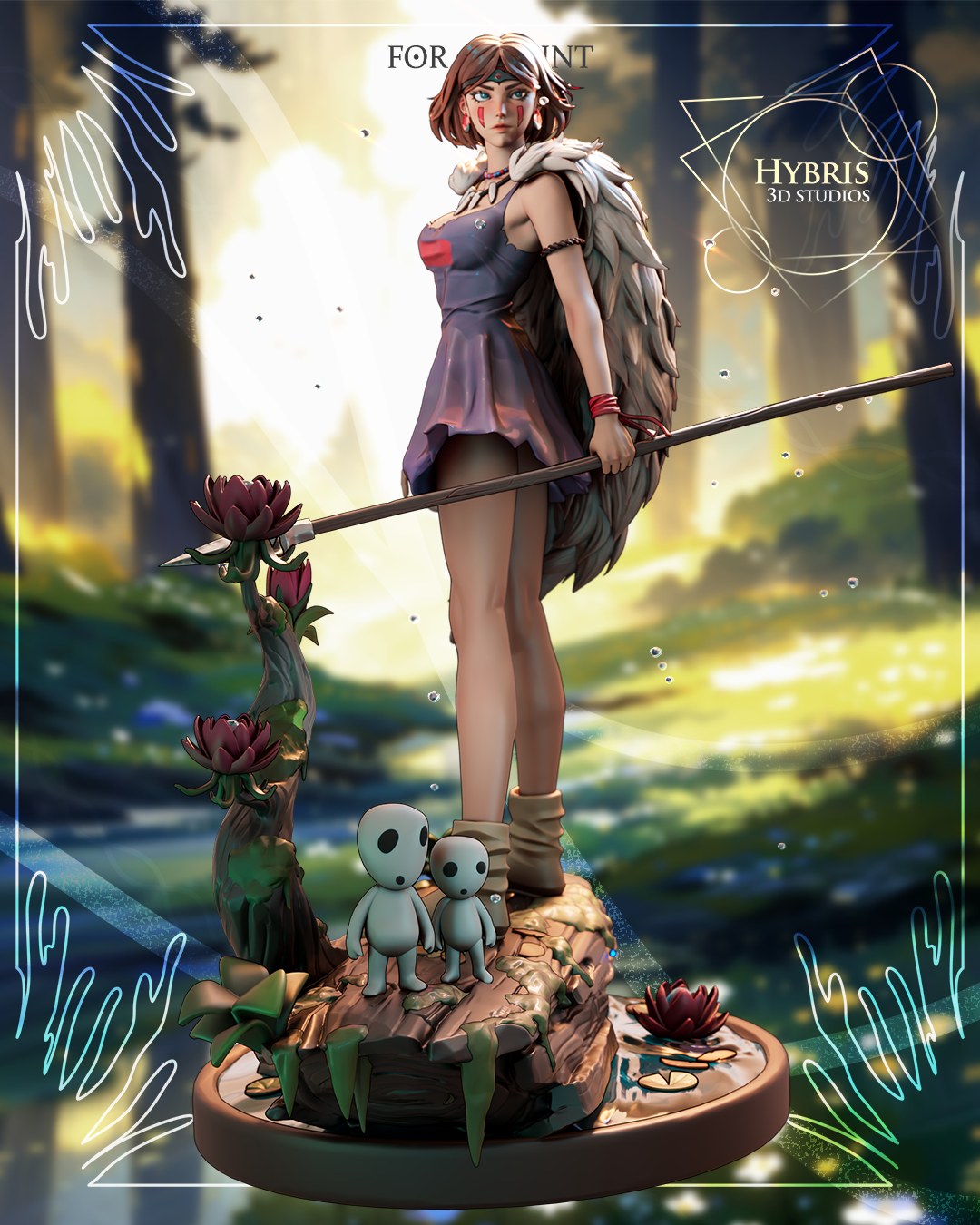 Princess Mononoke resin figure