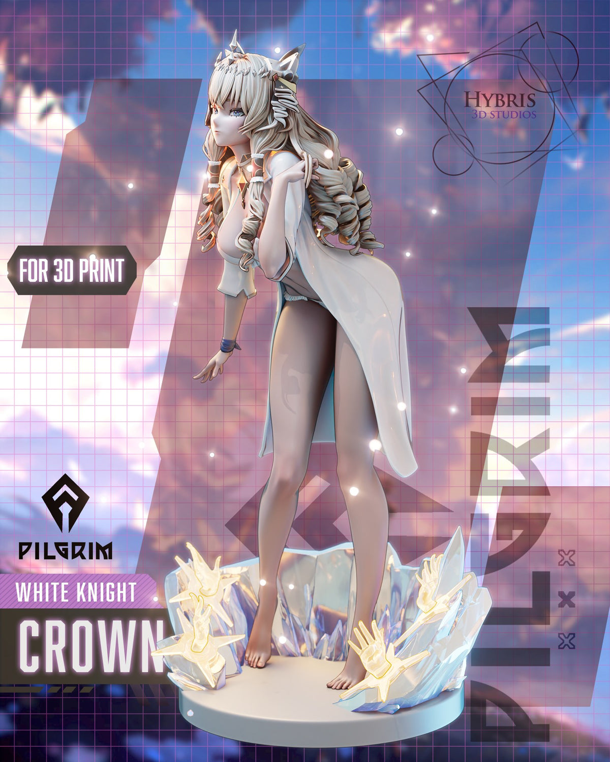 Crown resin figure