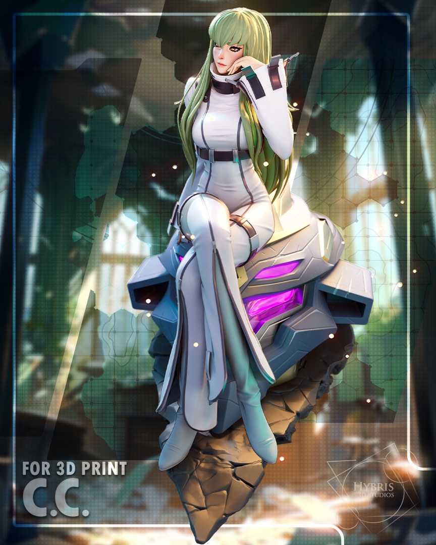 C.C. resin figure