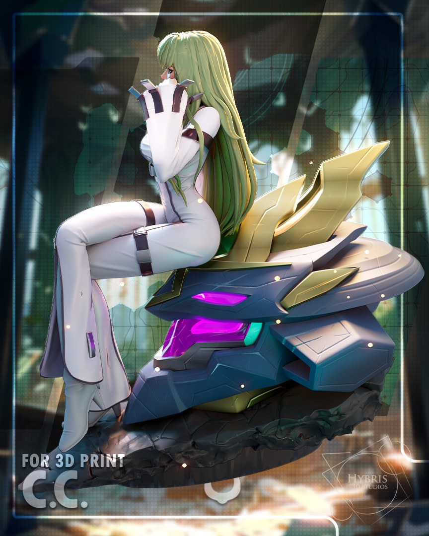C.C. resin figure