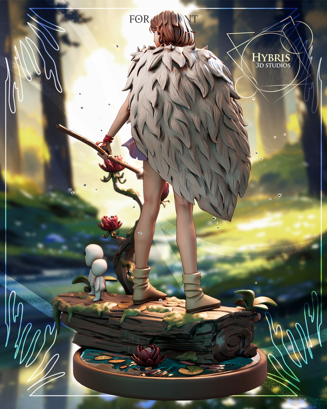 Princess Mononoke resin figure