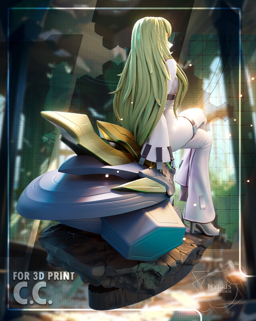 C.C. resin figure