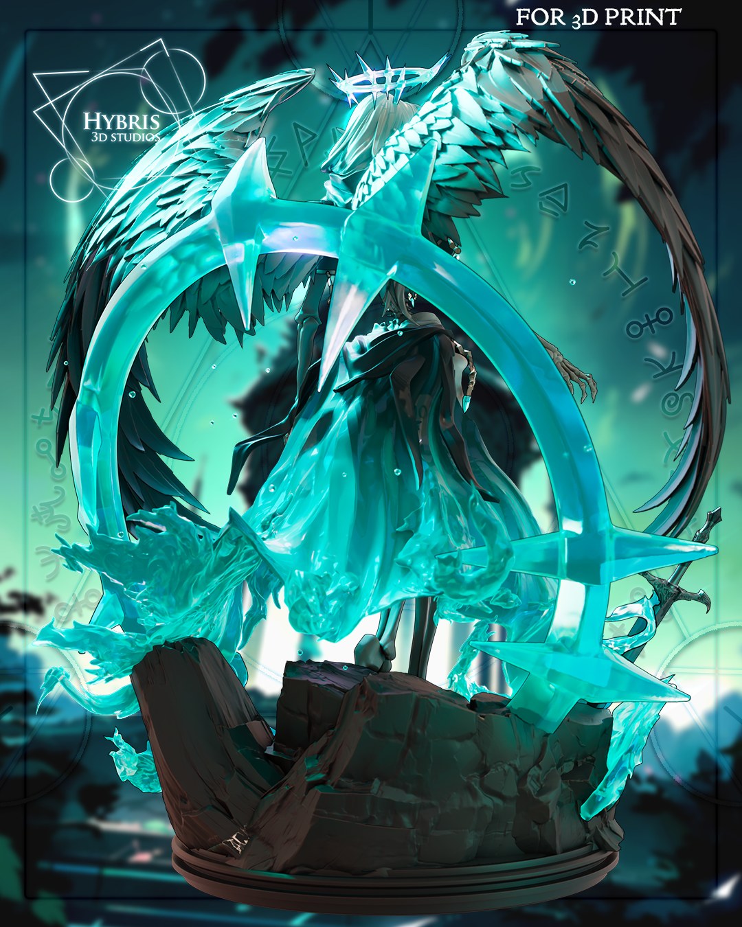 Liche resin figure