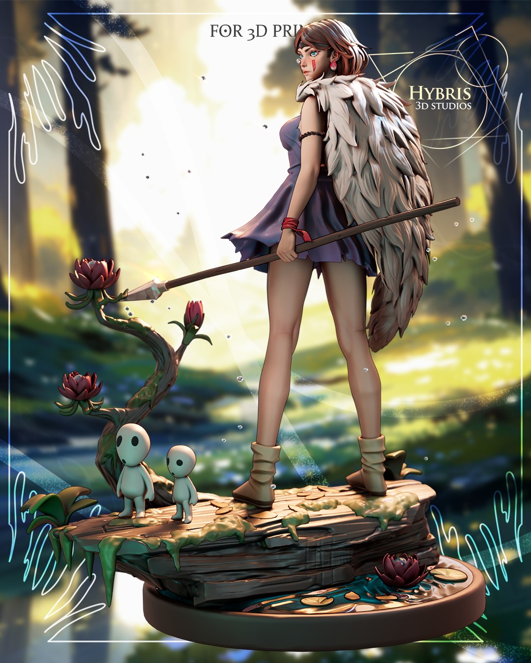 Princess Mononoke resin figure