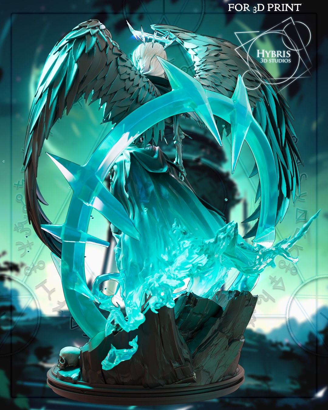 Liche resin figure