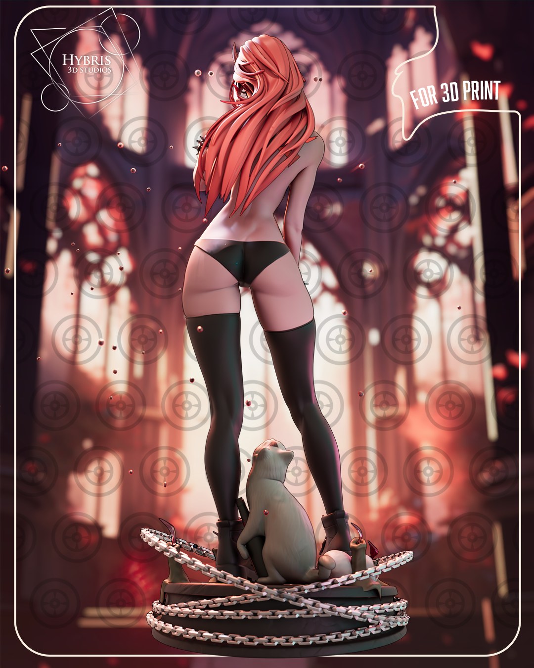 Goth Power resin figure