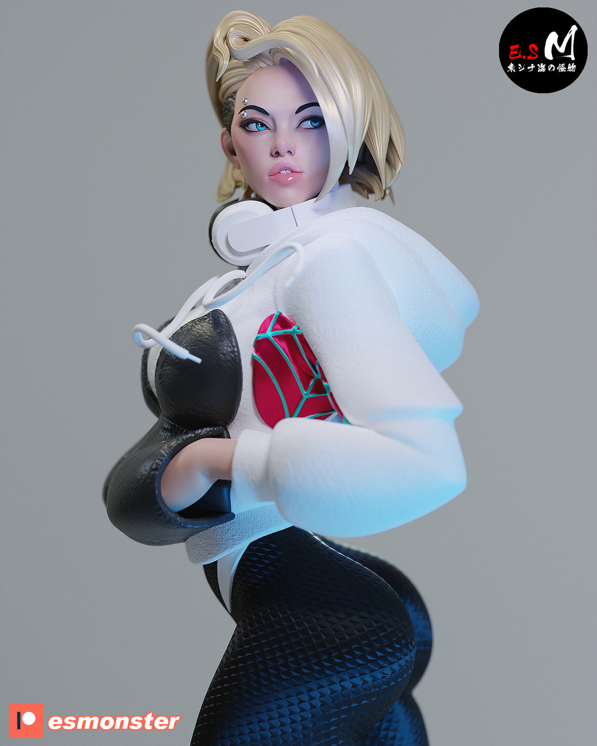 White Spider Gwen resin figure