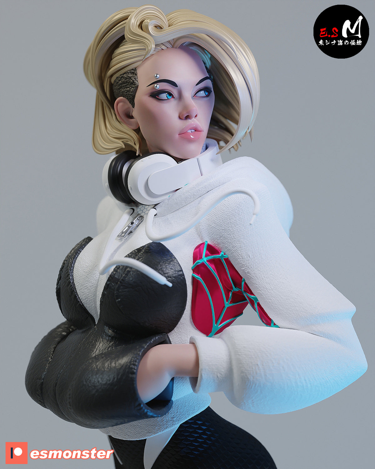 White Spider Gwen resin figure
