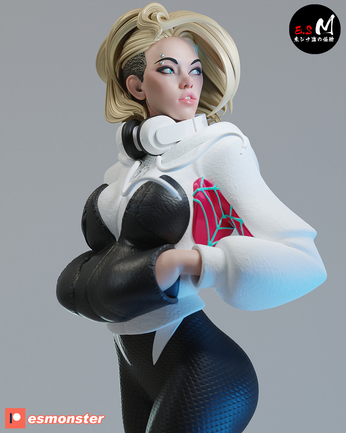 White Spider Gwen resin figure