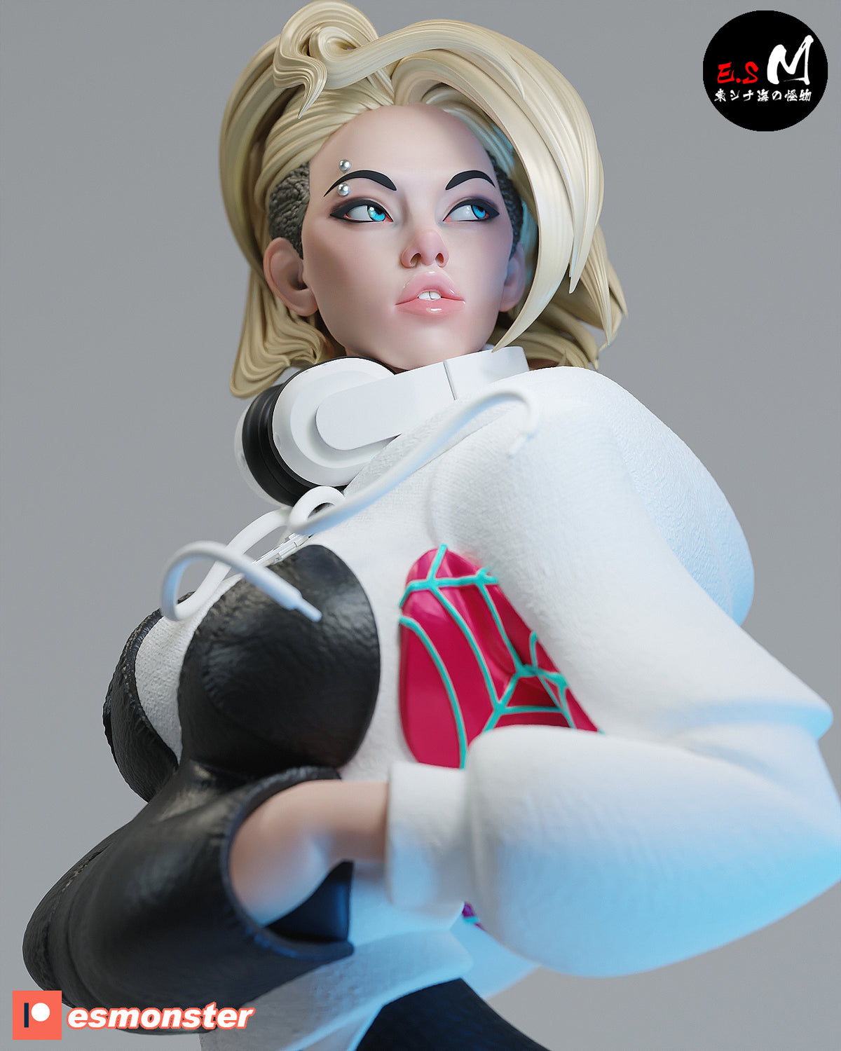 White Spider Gwen resin figure