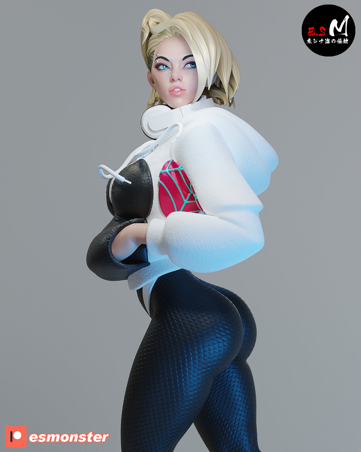 White Spider Gwen resin figure