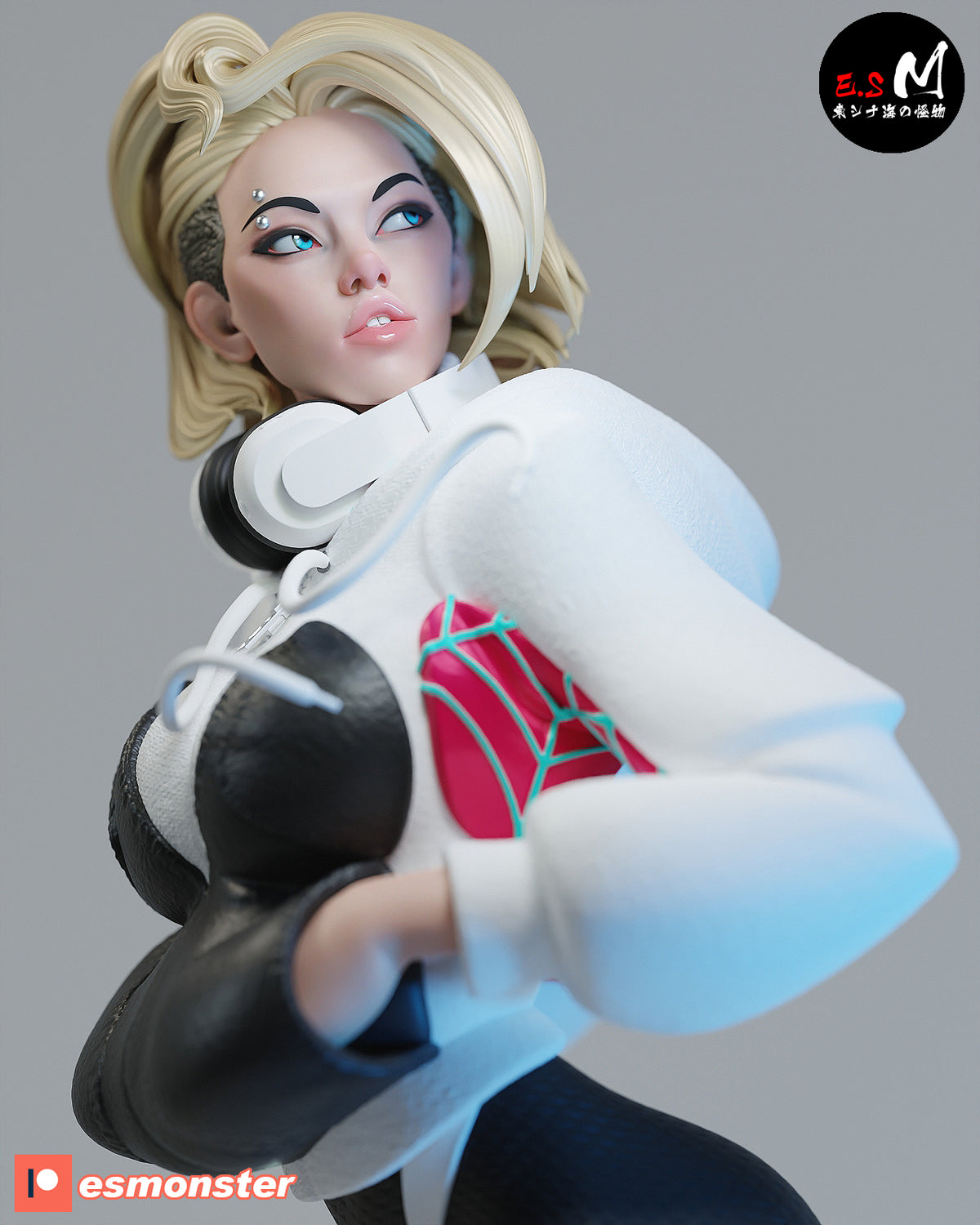 White Spider Gwen resin figure