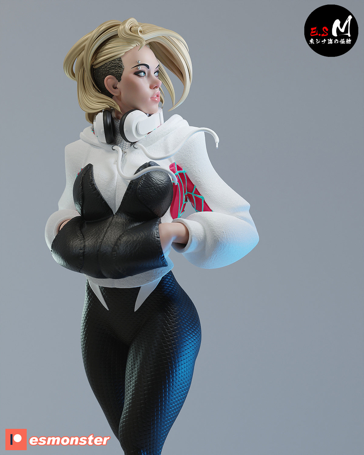 White Spider Gwen resin figure