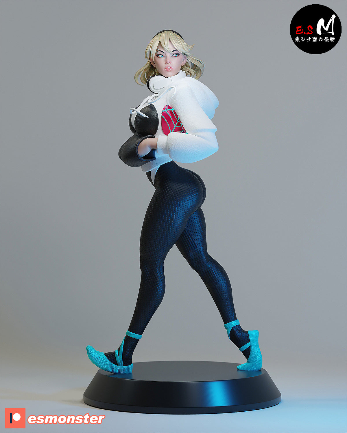 White Spider Gwen resin figure