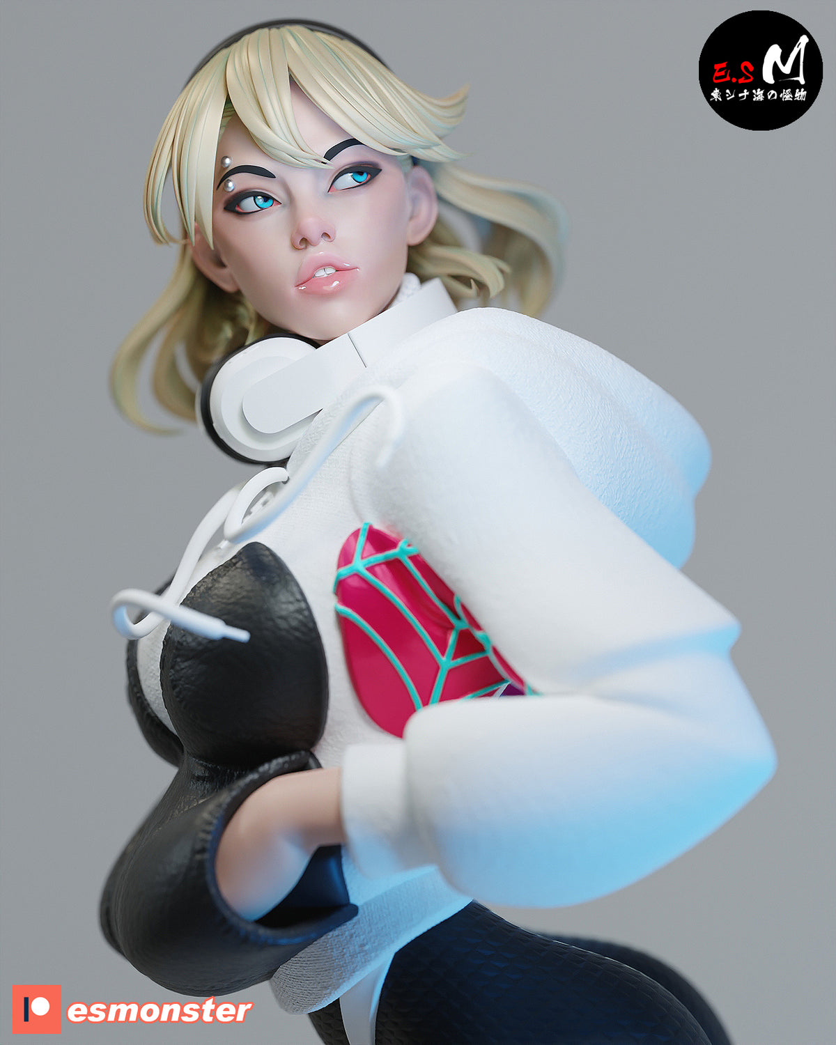 White Spider Gwen resin figure