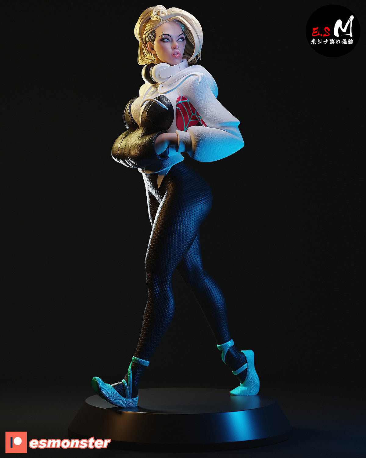 White Spider Gwen resin figure