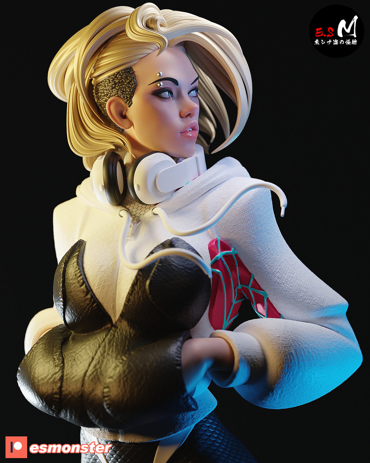 White Spider Gwen resin figure