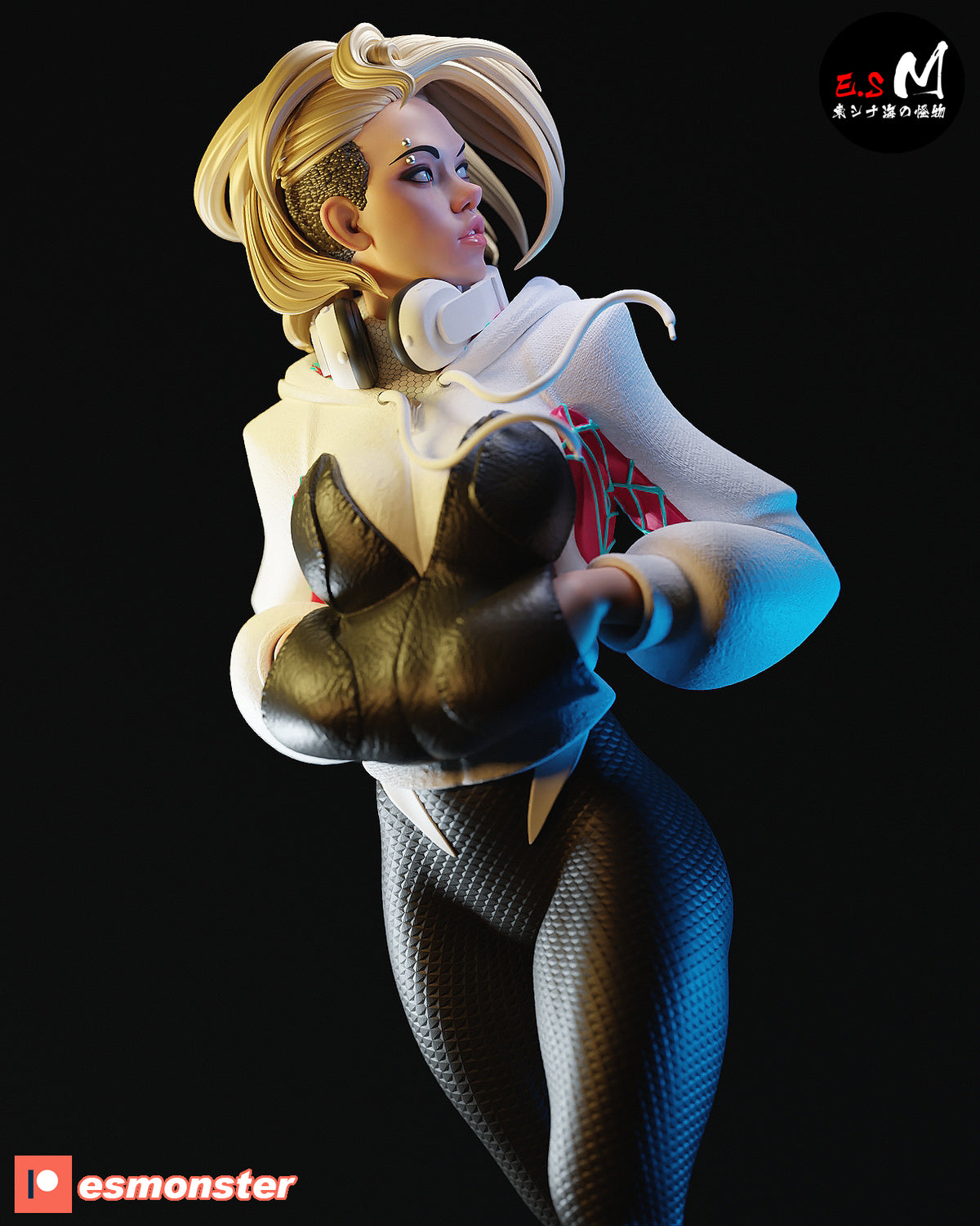 White Spider Gwen resin figure