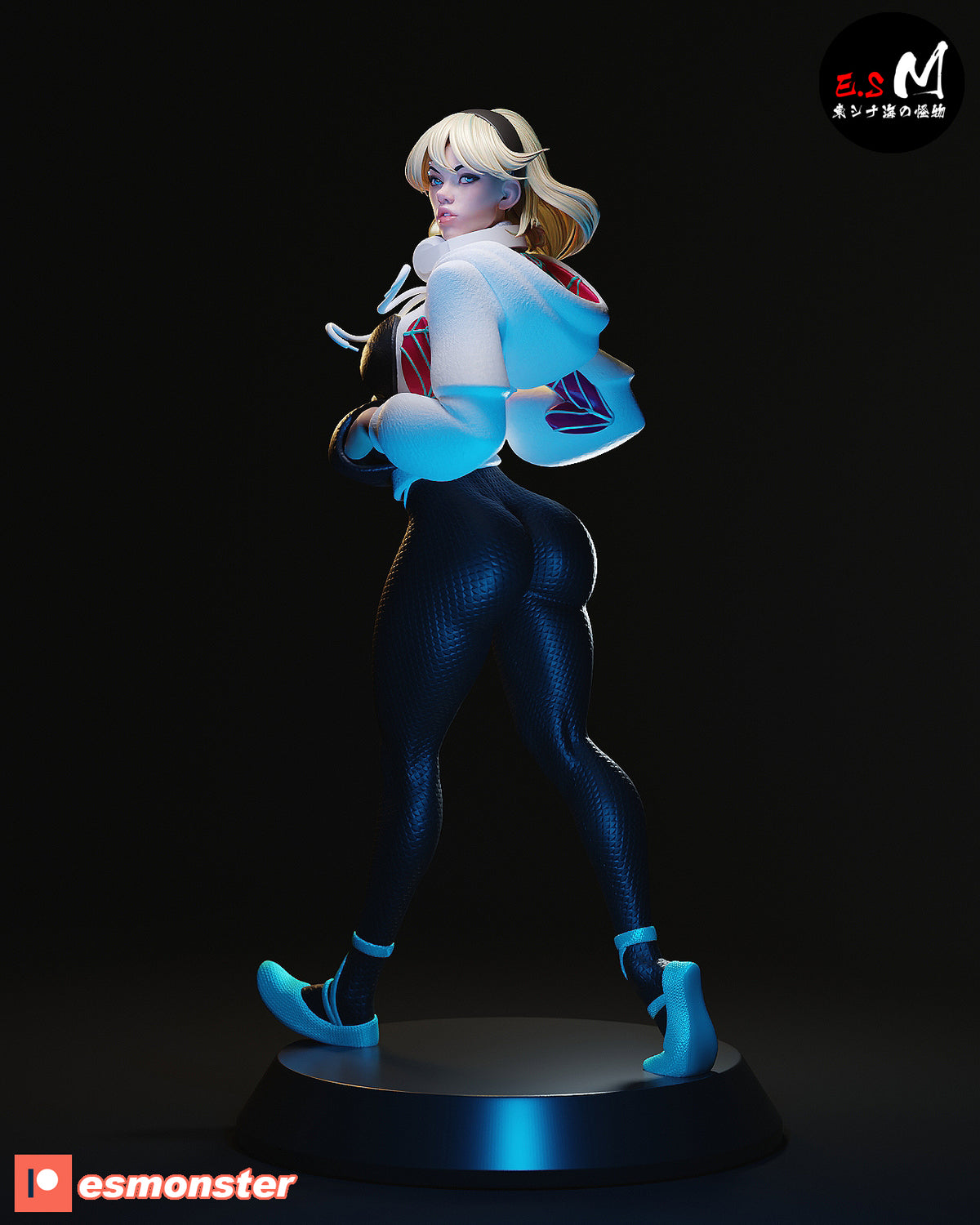 White Spider Gwen resin figure