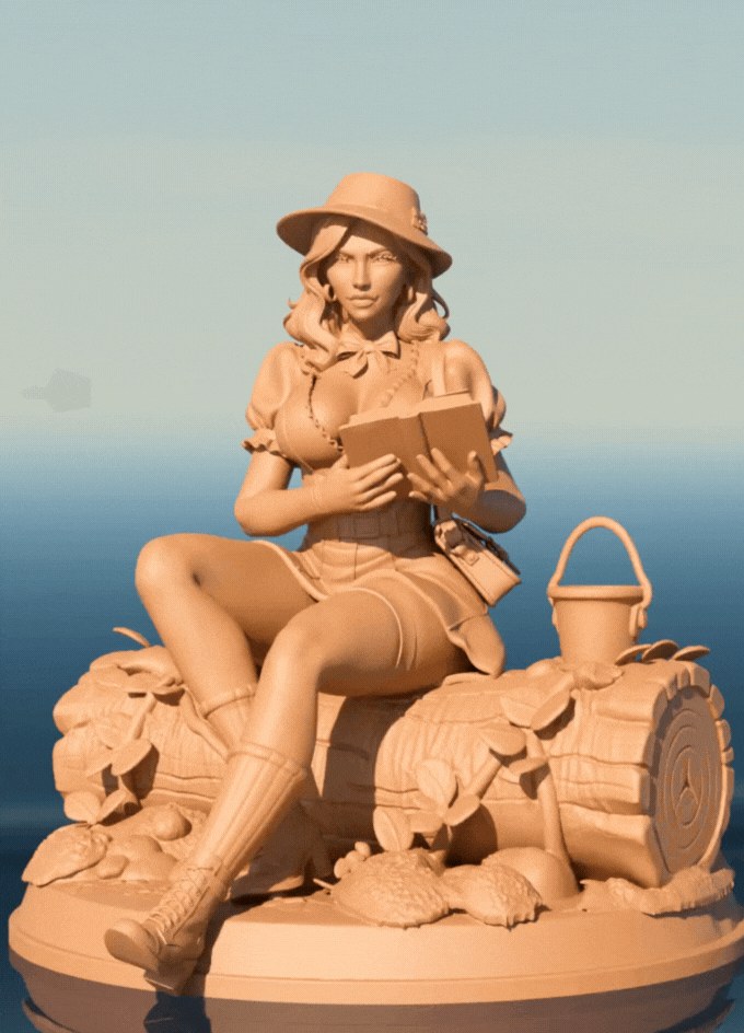 Fire Within resin figure