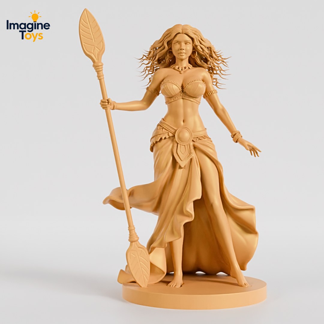 Heart of Wave resin figure